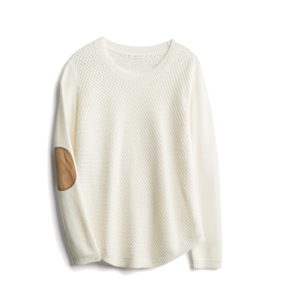 August Mist Josey Elbow Patch Sweater. Size XL.